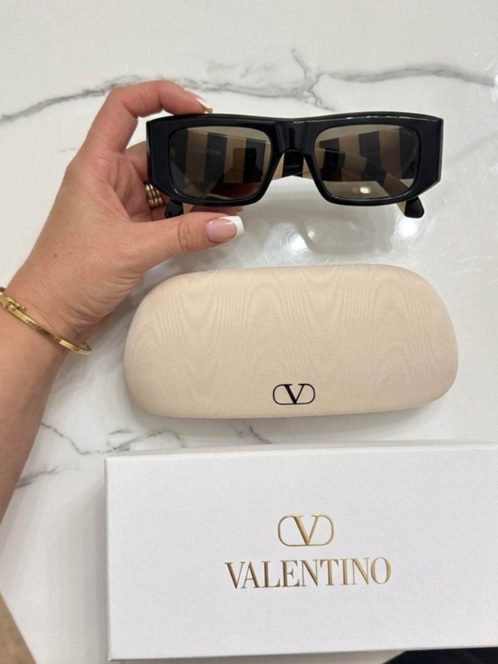 Valentino Garavani Ultra Vintage 52MM Rectangular Sunglasses